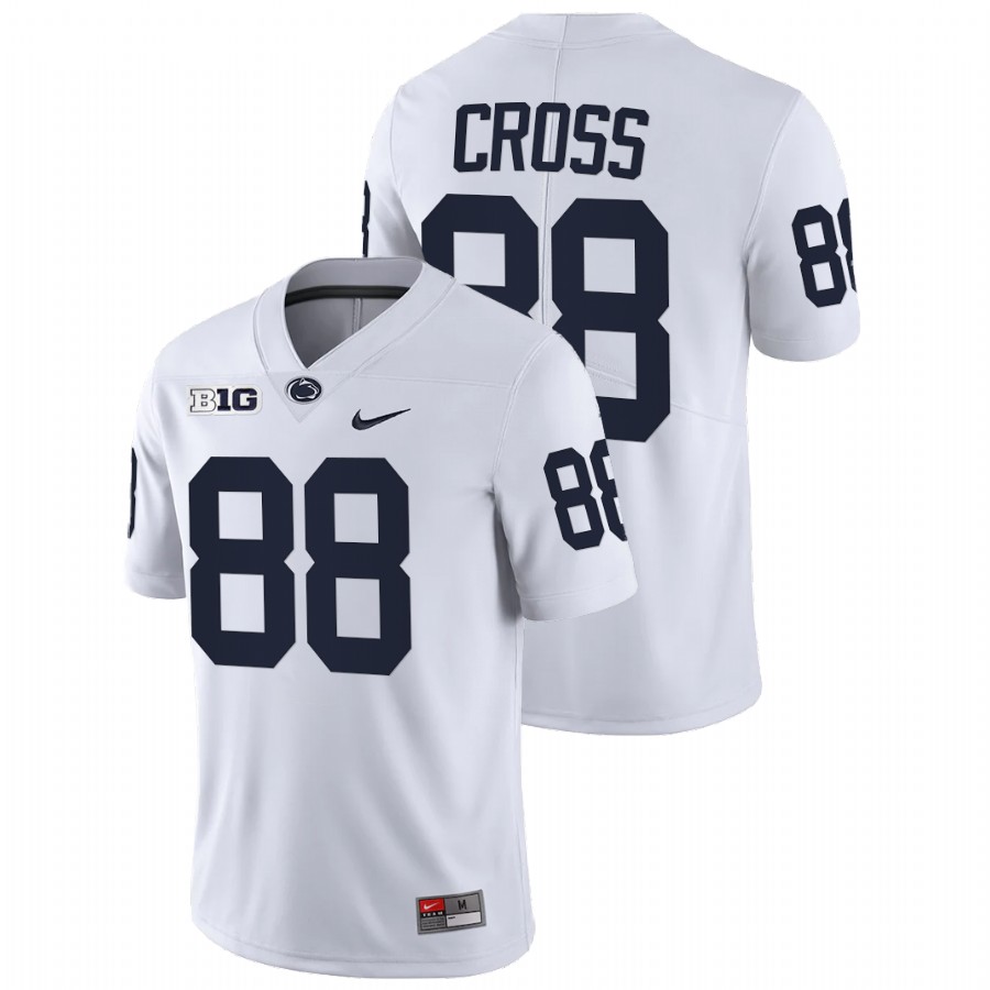 men penn state nittany lions jerry cross 2022 limited college football white jersey