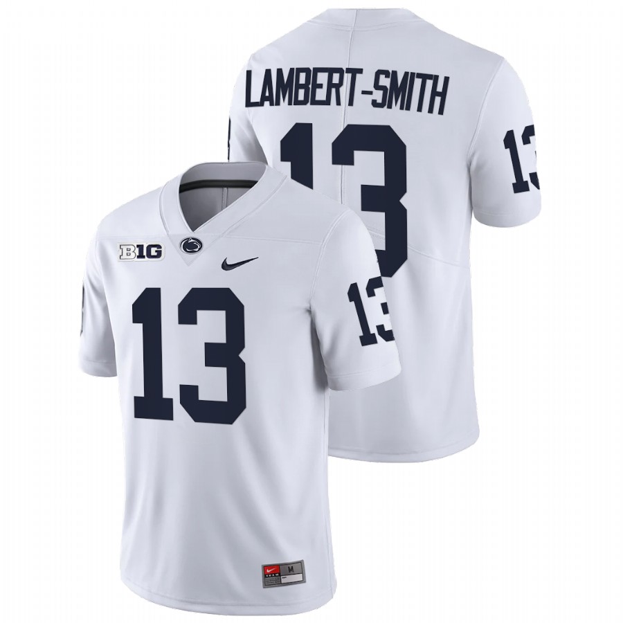 men penn state nittany lions keandre lambert smith white college football limited jersey