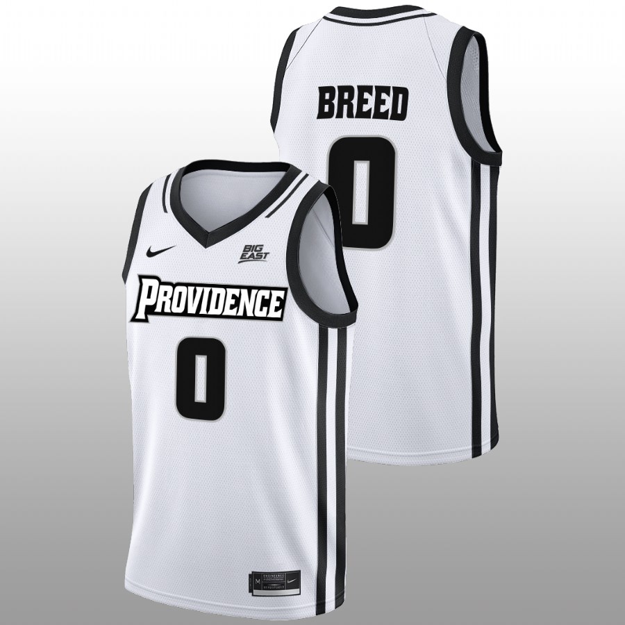 men providence friars alyn breed 2022 23 home college basketball white jersey