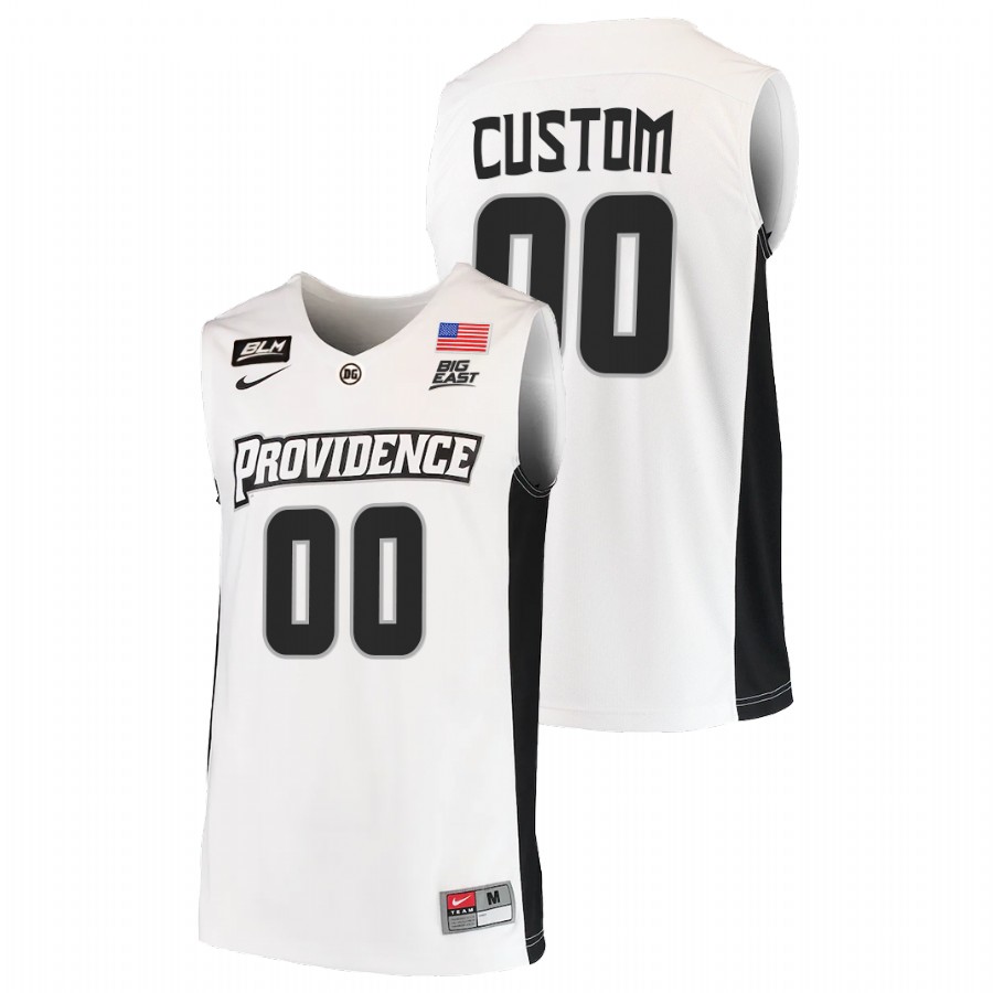 men providence friars custom 2021 22 blm college basketball white jersey