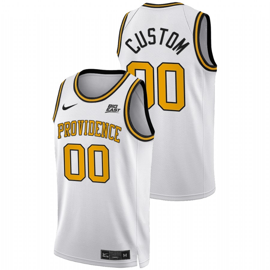 men providence friars custom 2022 big east college basketball white jersey