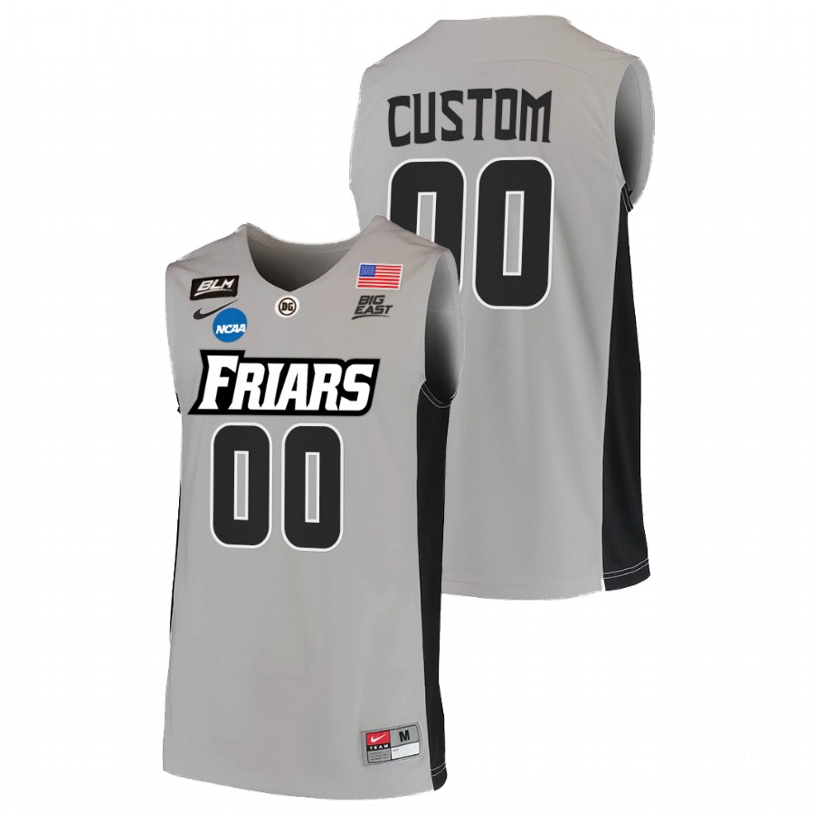 men providence friars custom blm basketball 2022 ncaa march madness grey jersey