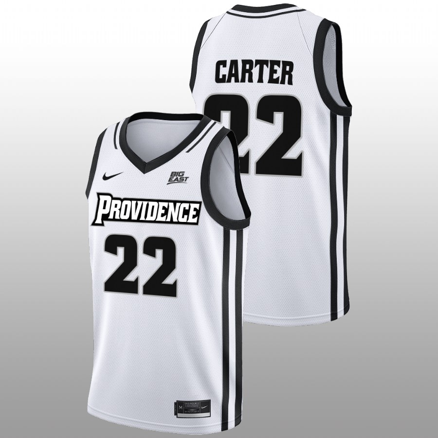 men providence friars devin carter 2022 23 home college basketball white jersey