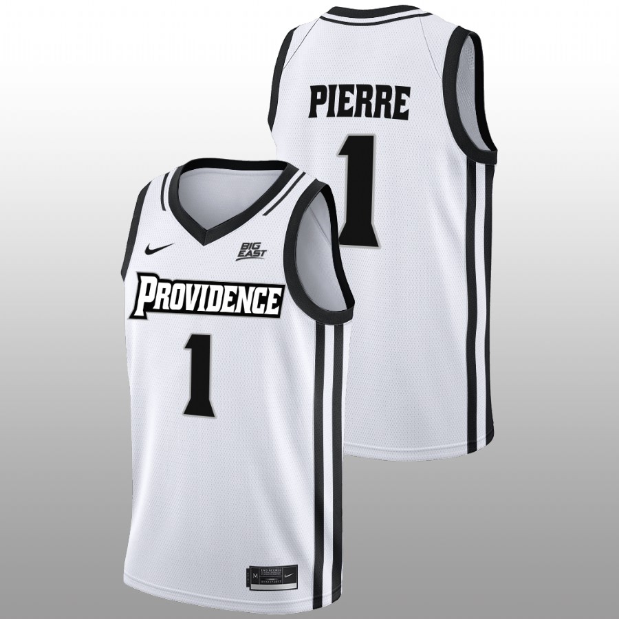 men providence friars jayden pierre 2022 23 home college basketball white jersey