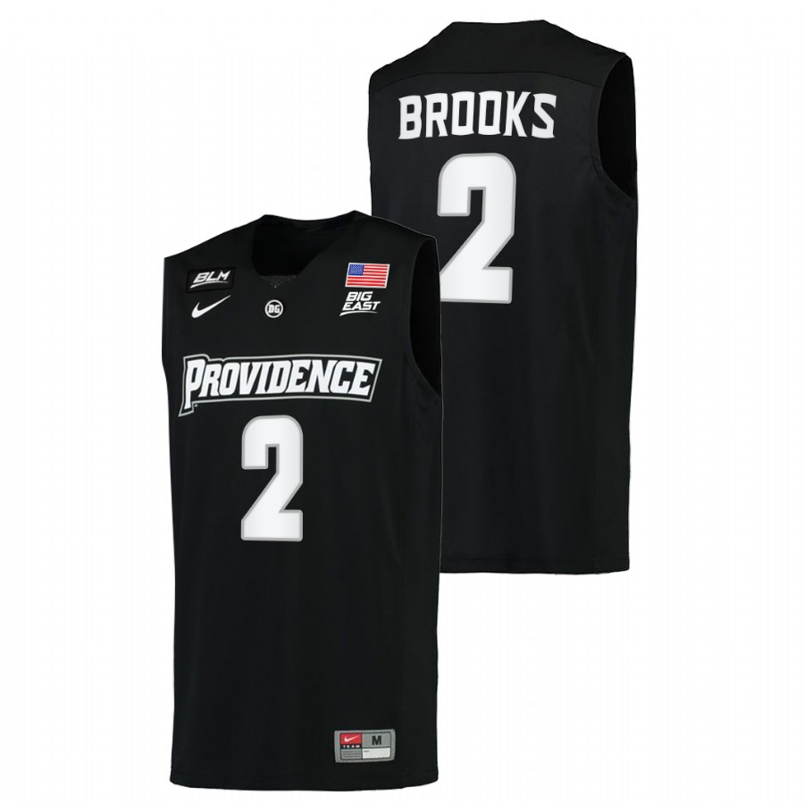 men providence friars marshon brooks alumni college basketball black jersey