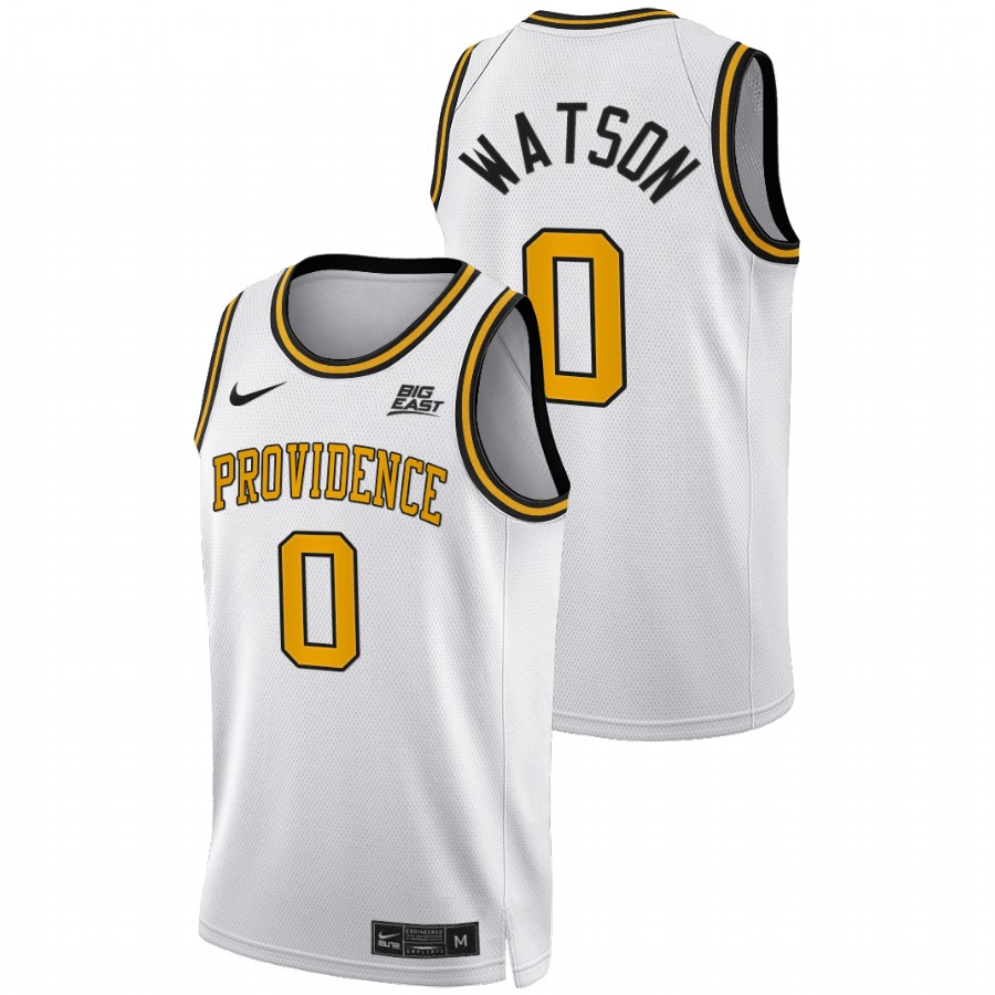 men providence friars nate watson 2022 big east college basketball white jersey