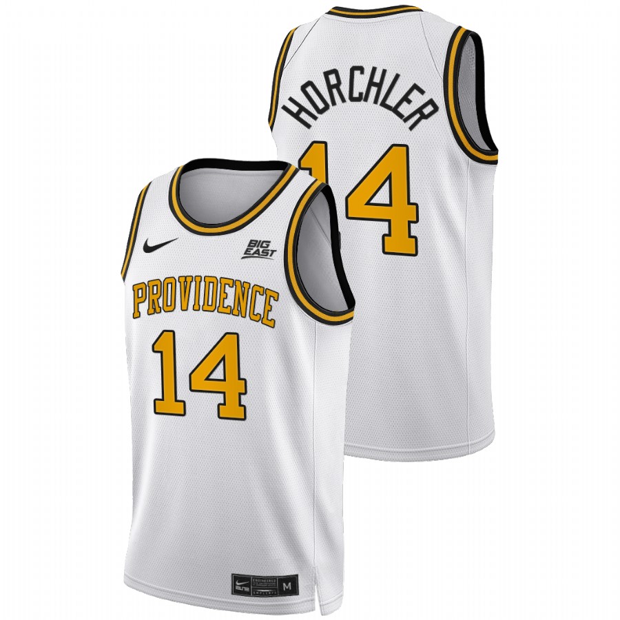 men providence friars noah horchler 2022 big east college basketball white jersey