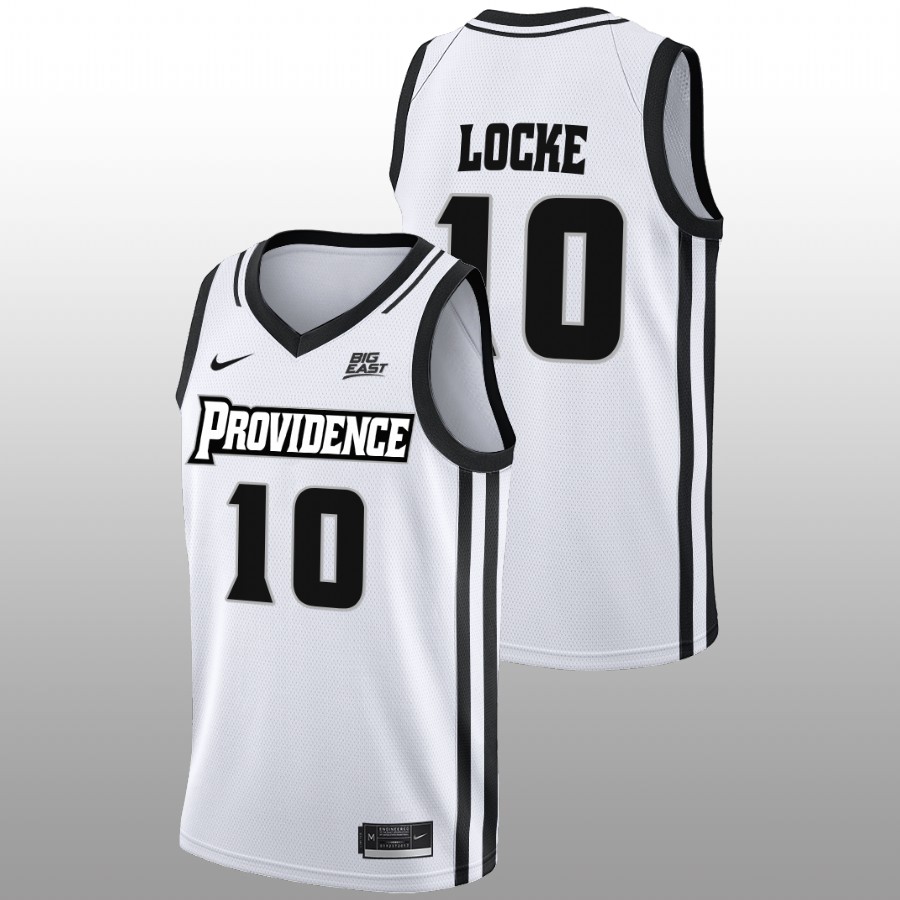 men providence friars noah locke 2022 23 home college basketball white jersey