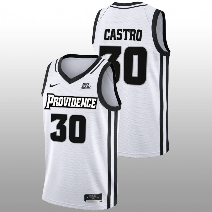 men providence friars rafael castro 2022 23 home college basketball white jersey
