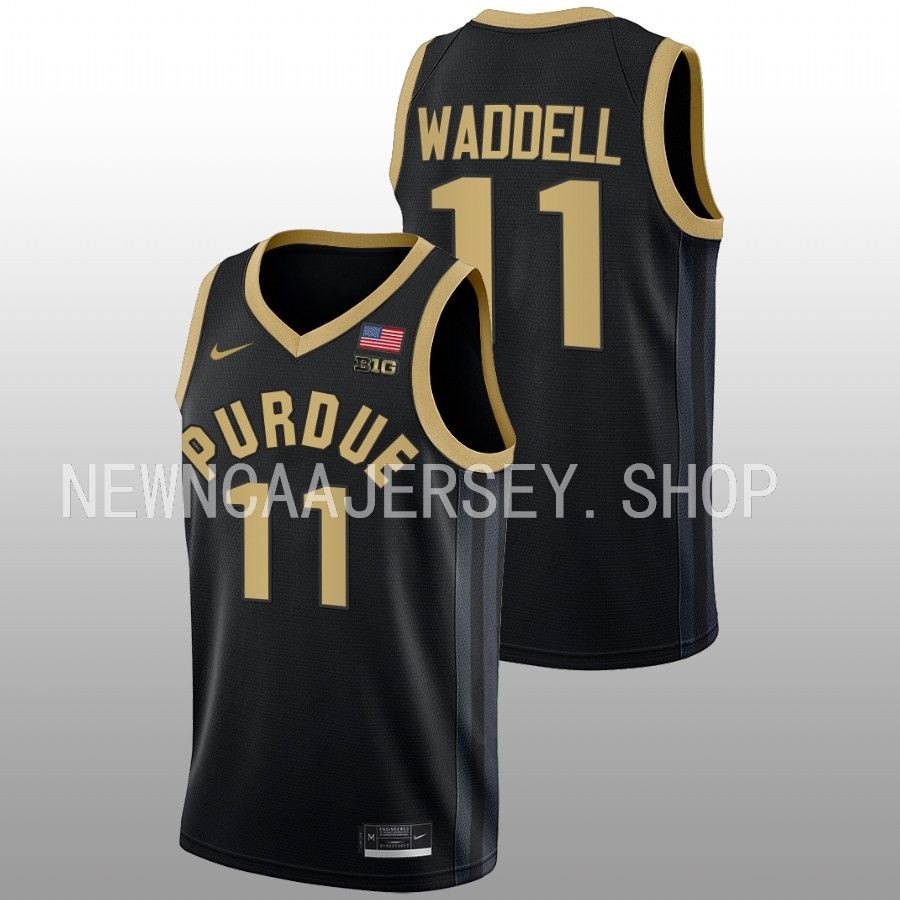 men purdue boilermakers brian waddell 2022 23 college basketball black jersey