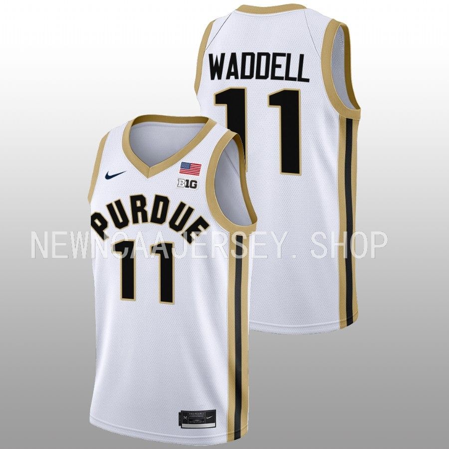 men purdue boilermakers brian waddell 2022 23 college basketball white jersey