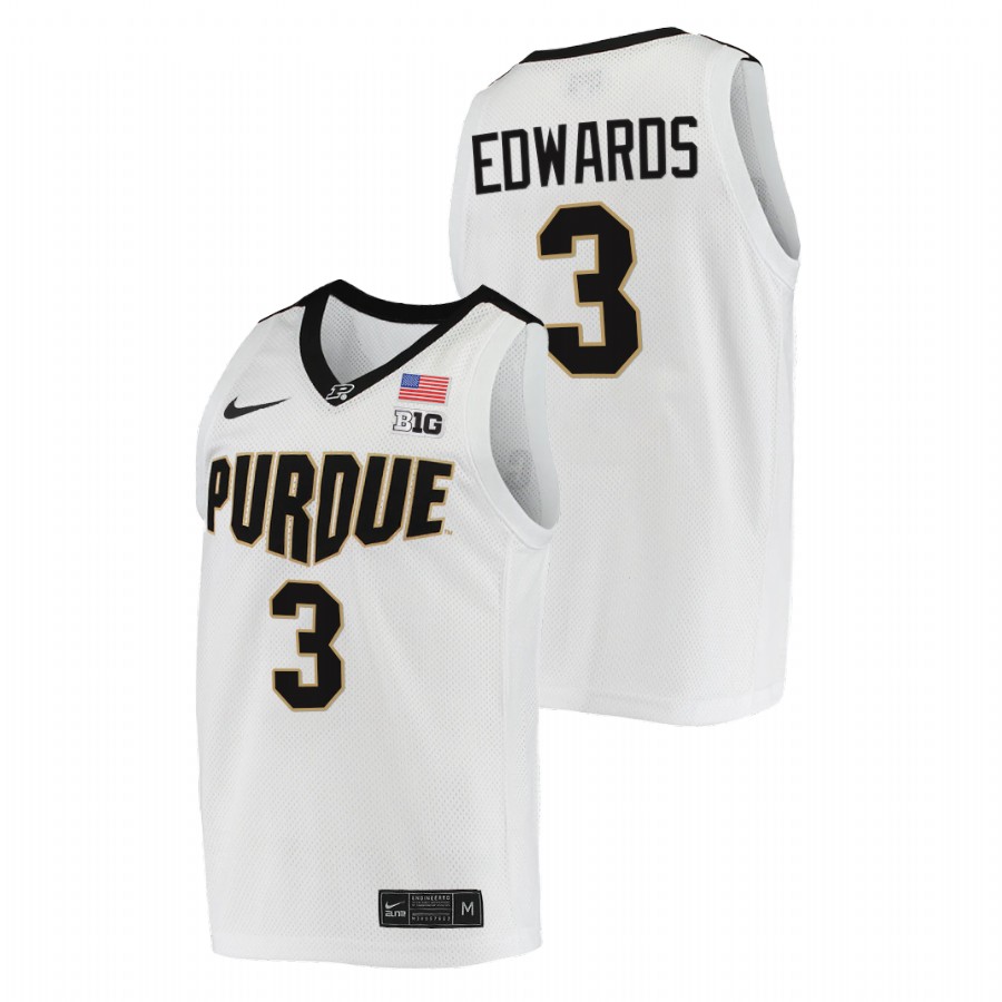 men purdue boilermakers carsen edwards nba alumni college basketball white jersey