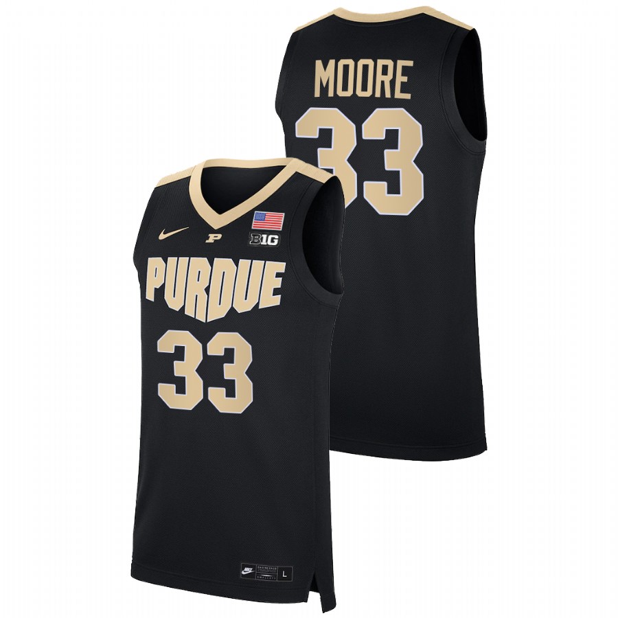 men purdue boilermakers e'twaun moore nba alumni college basketball black jersey