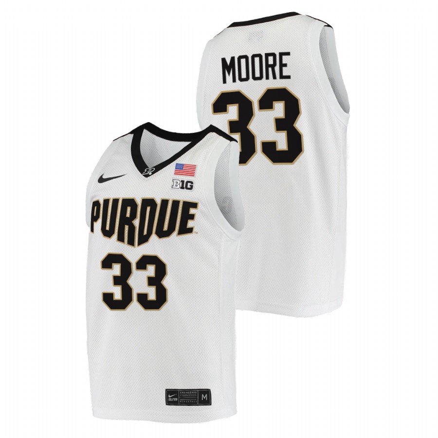 men purdue boilermakers e'twaun moore nba alumni college basketball white jersey