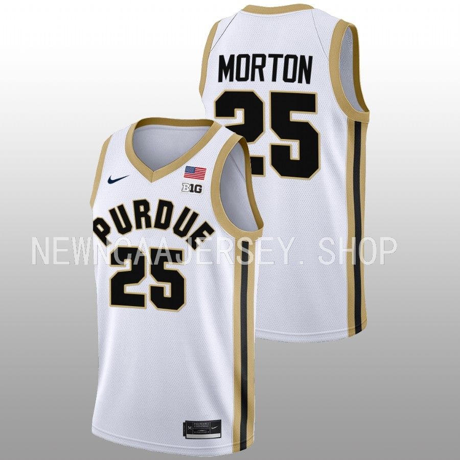 men purdue boilermakers ethan morton 2022 23 college basketball white jersey