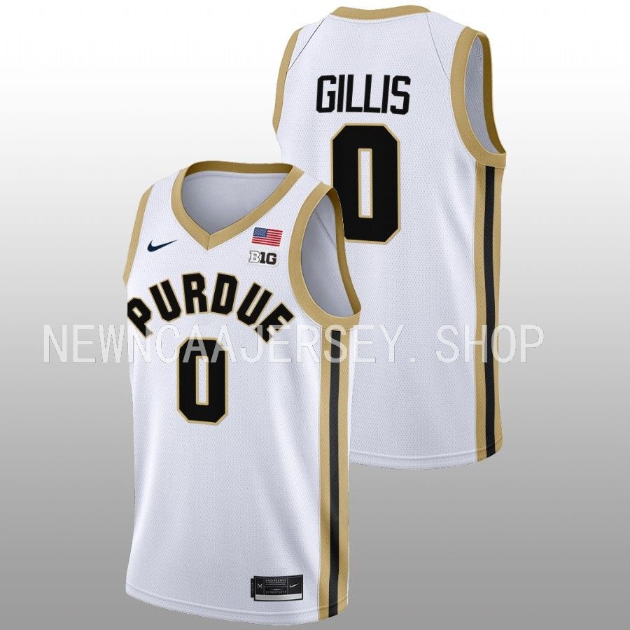 men purdue boilermakers mason gillis 2022 23 college basketball white jersey