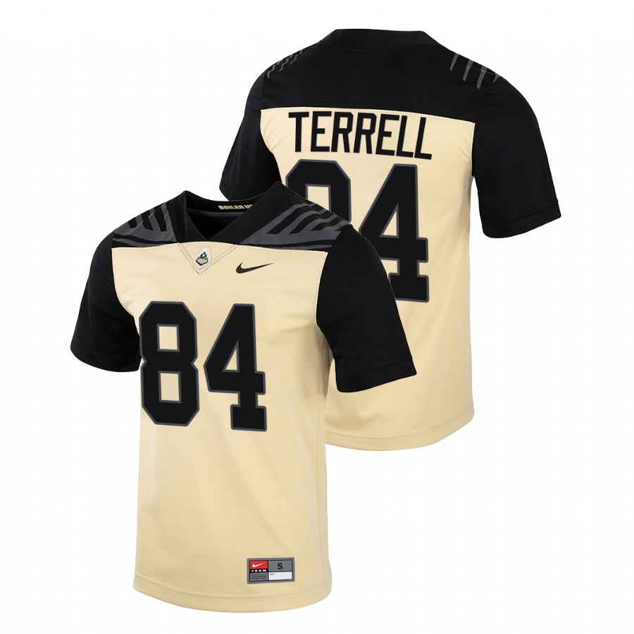 men purdue boilermakers preston terrell vapor untouchable college football gold jersey