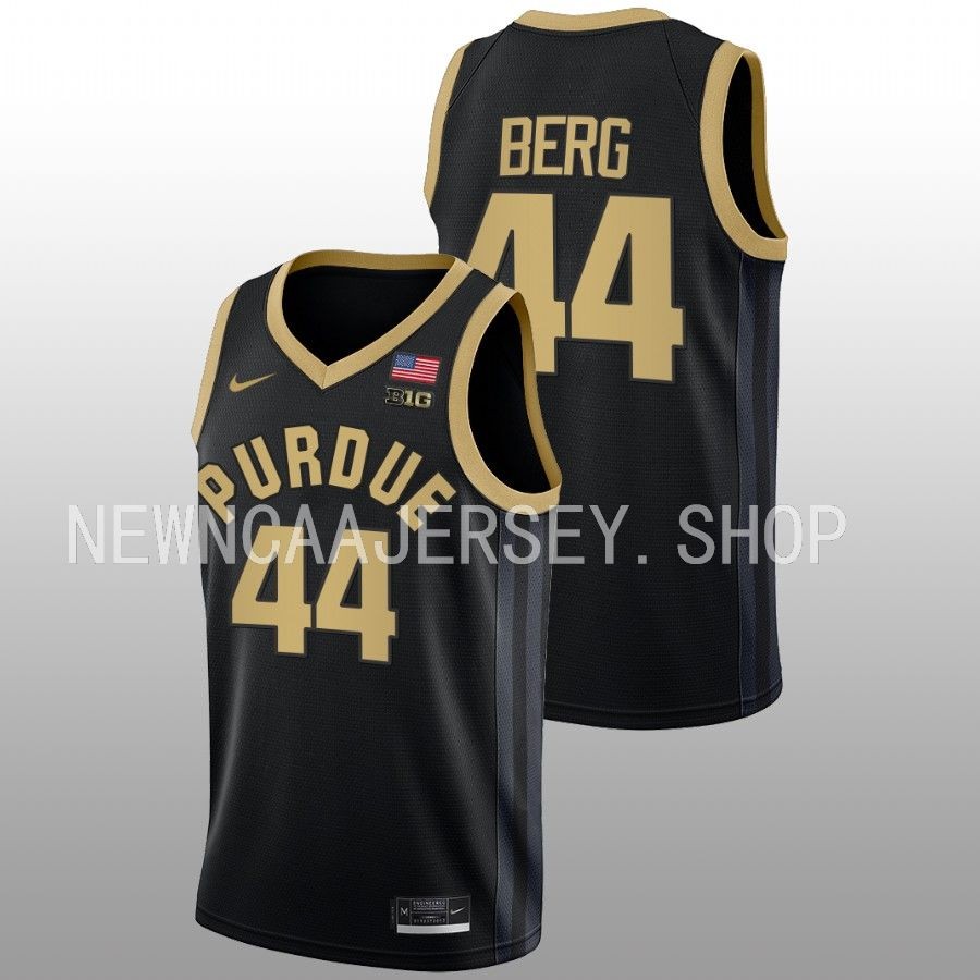 men purdue boilermakers will berg 2022 23 college basketball black jersey