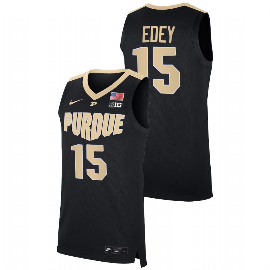men purdue boilermakers zach edey 2021 22 replica college basketball black jersey