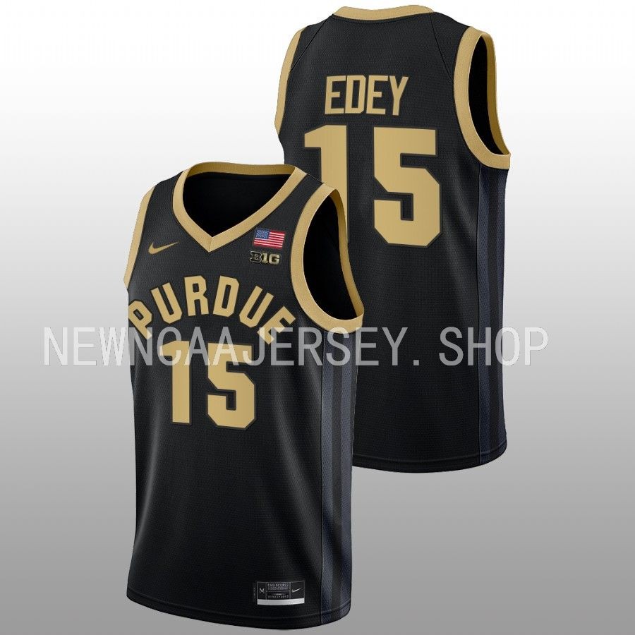 men purdue boilermakers zach edey 2022 23 college basketball black jersey