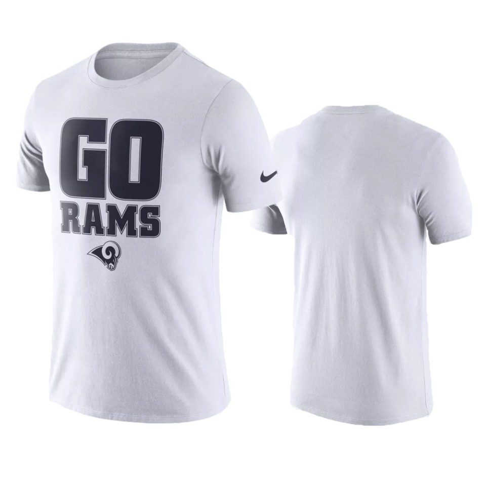 men rams white go rams t shirt