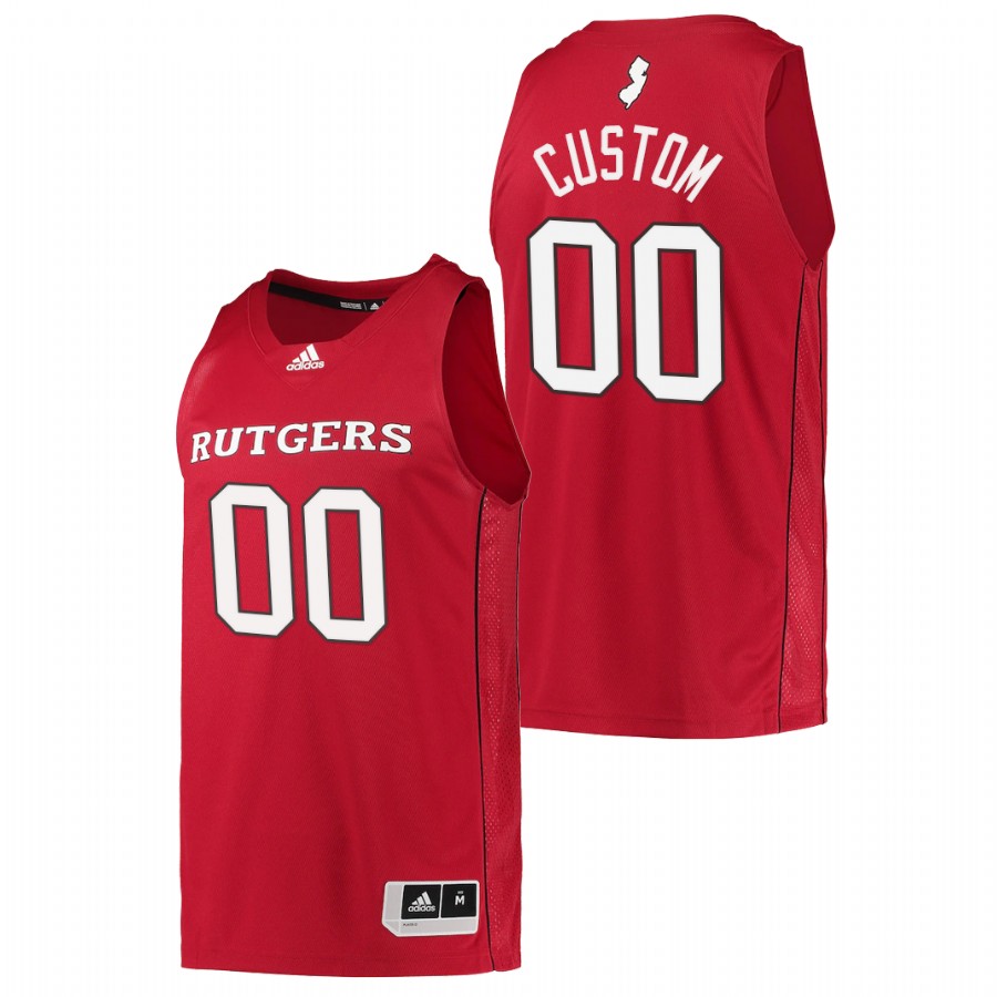 men rutgers scarlet knights custom 2022 college basketball scarlet jersey