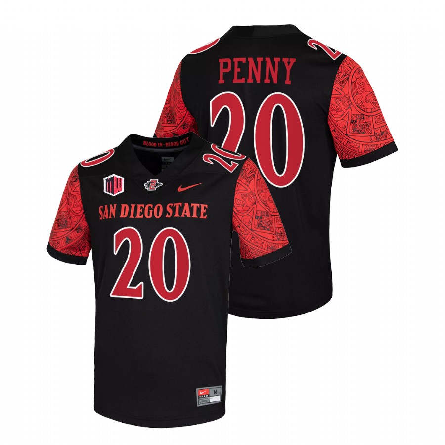 men san diego state aztecs rashaad penny blood in blood out calendar football black jersey