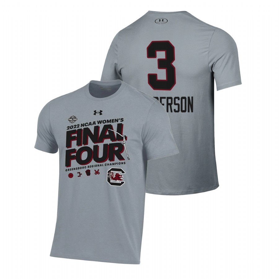 men south carolina gamecocks 22 ncaa women's basketball national locker room destanni henderson gray t shirt