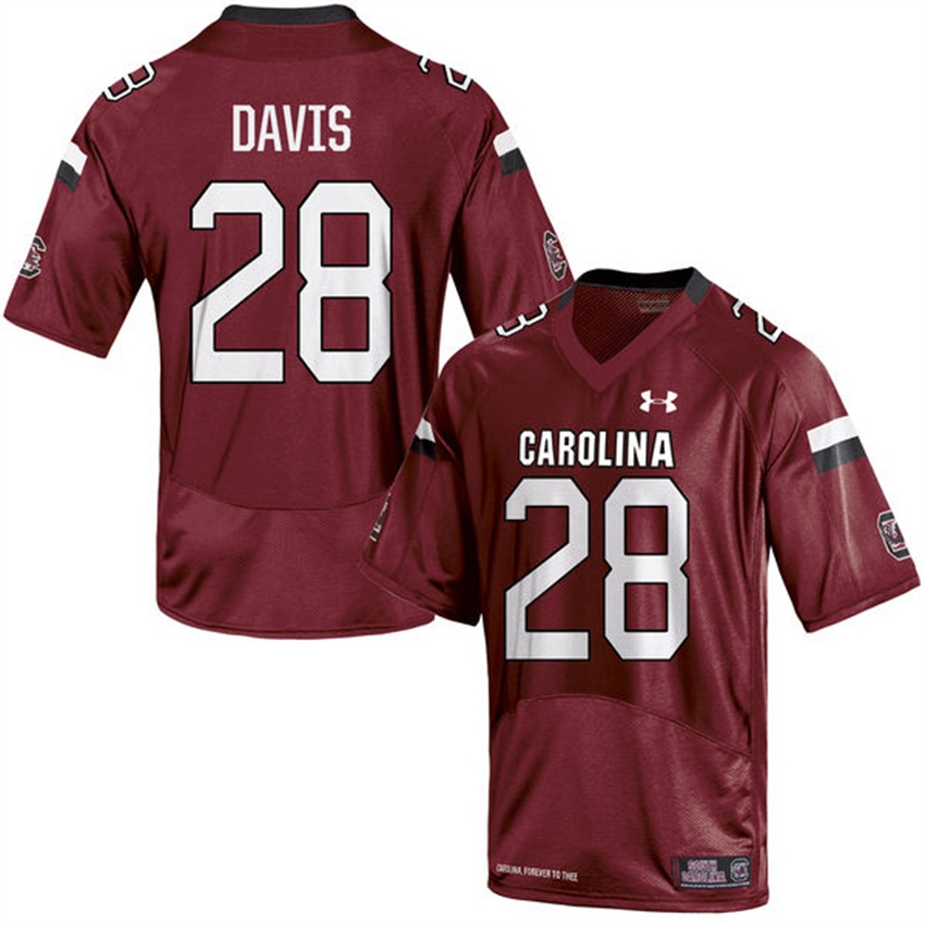men south carolina gamecocks cardinal 28 mike davis jersey