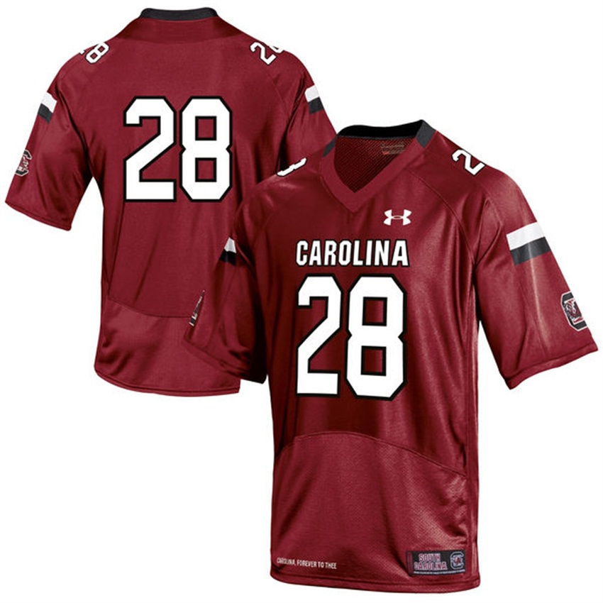 men south carolina gamecocks garnet 28 ncaa premier football jersey
