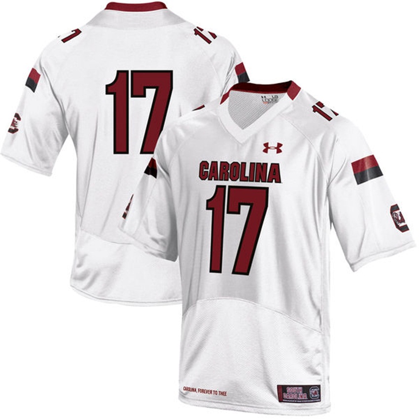 men south carolina gamecocks white 17 ncaa premier football jersey