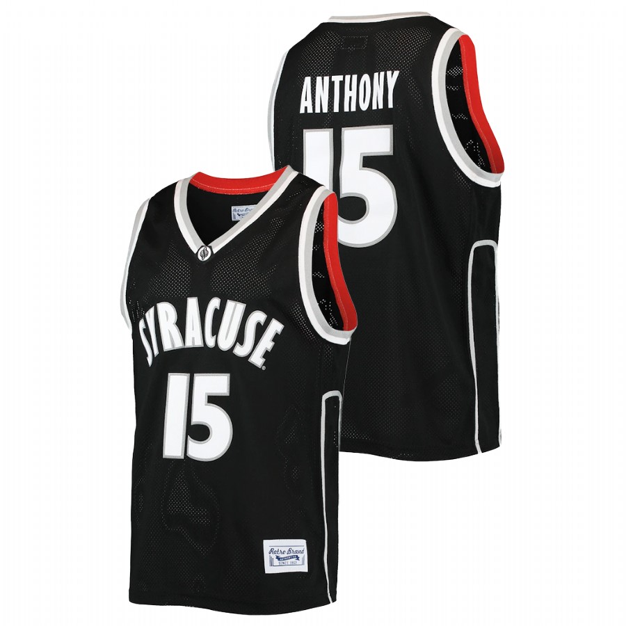 men syracuse orange carmelo anthony alumni basketball commemorative classic black jersey