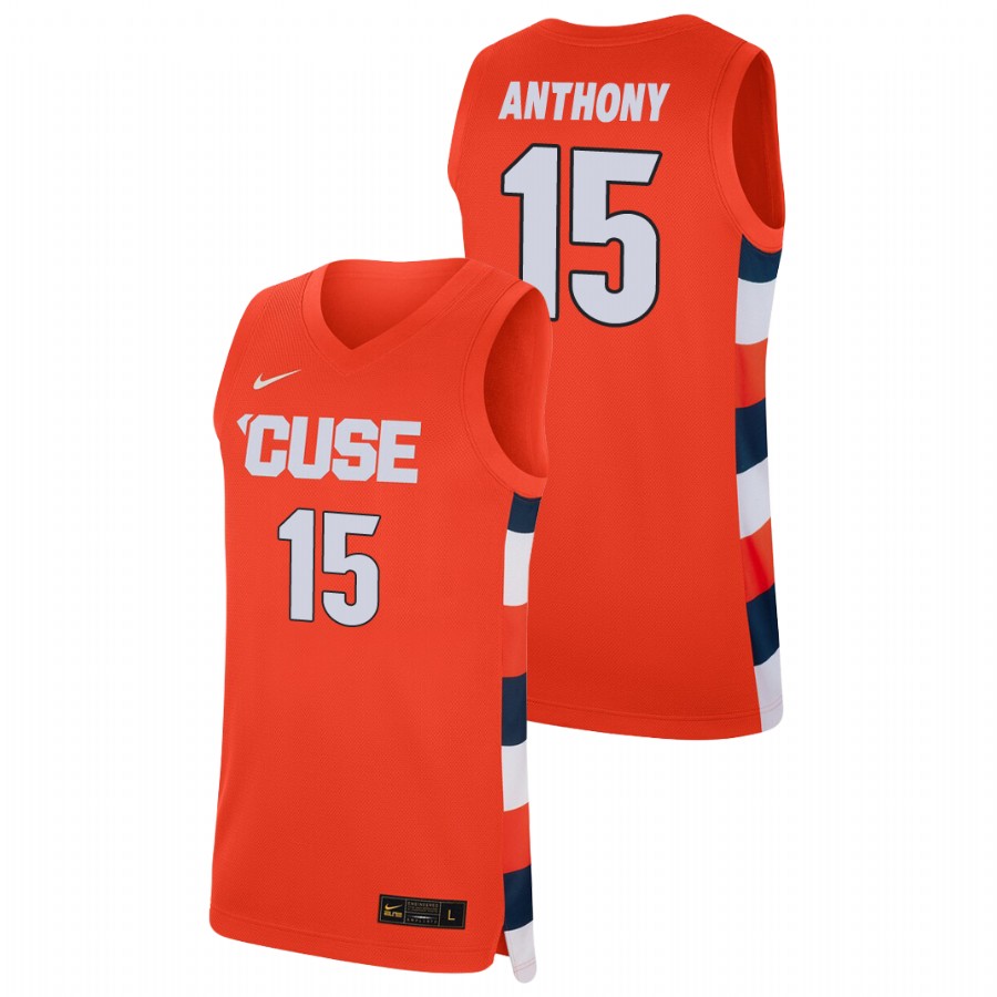 men syracuse orange carmelo anthony replica college basketball orange jersey