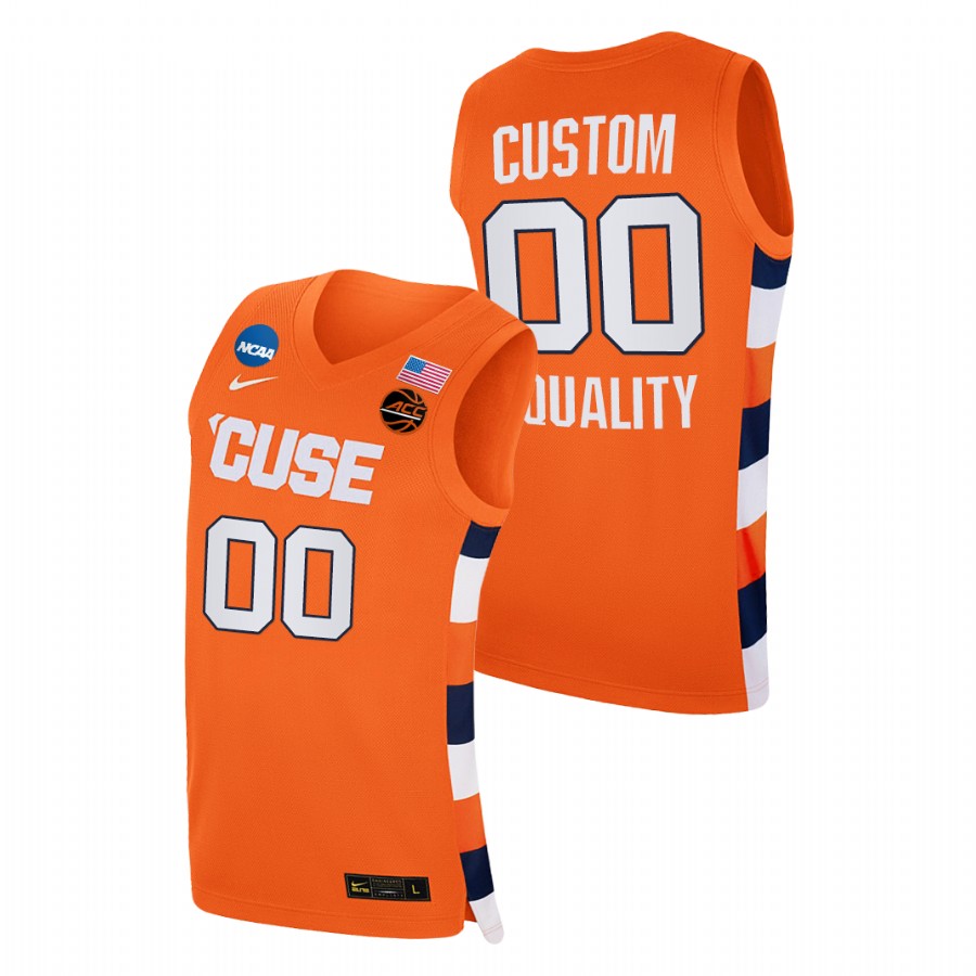 men syracuse orange custom equality 2021 march madness sweet 16 orange jersey