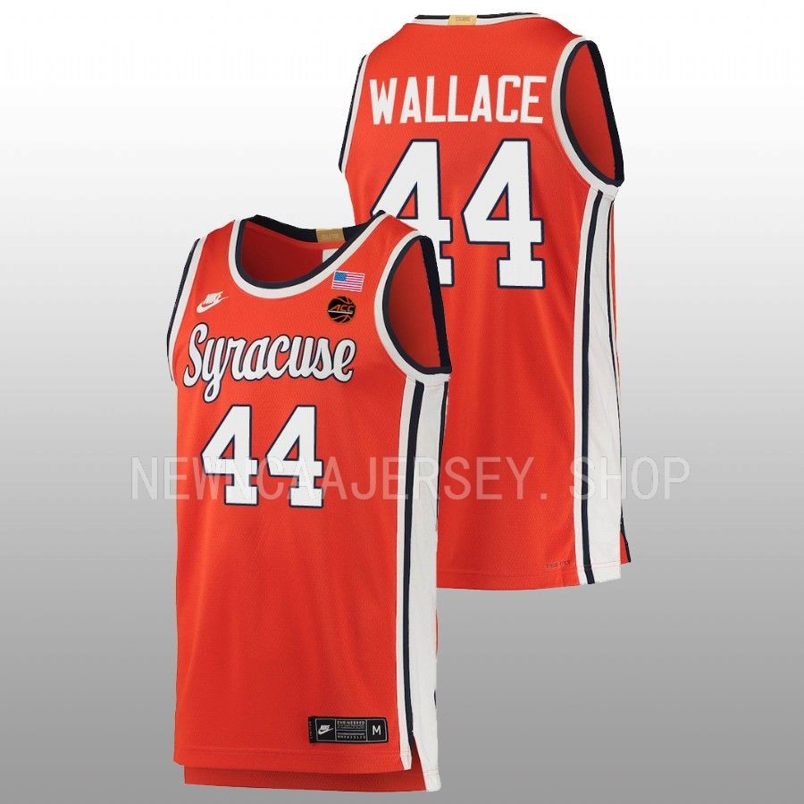 men syracuse orange john wallace limited retro basketball orange jersey