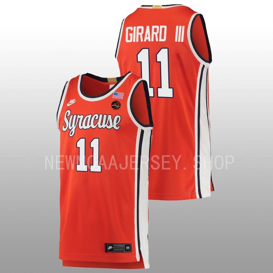 men syracuse orange joseph girard iii 2022 23 limited retro basketball orange jersey