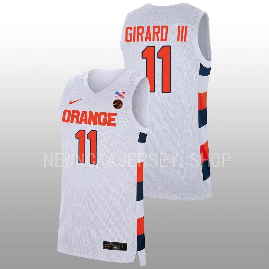 men syracuse orange joseph girard iii 2022 23 replica college basketball white jersey