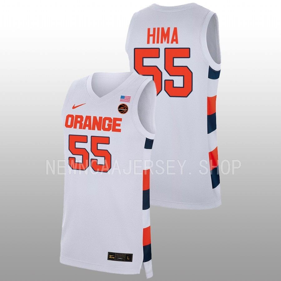 men syracuse orange mounir hima 2022 23 replica college basketball white jersey