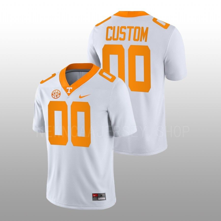 men tennessee volunteers custom nil replicaame college football white jersey