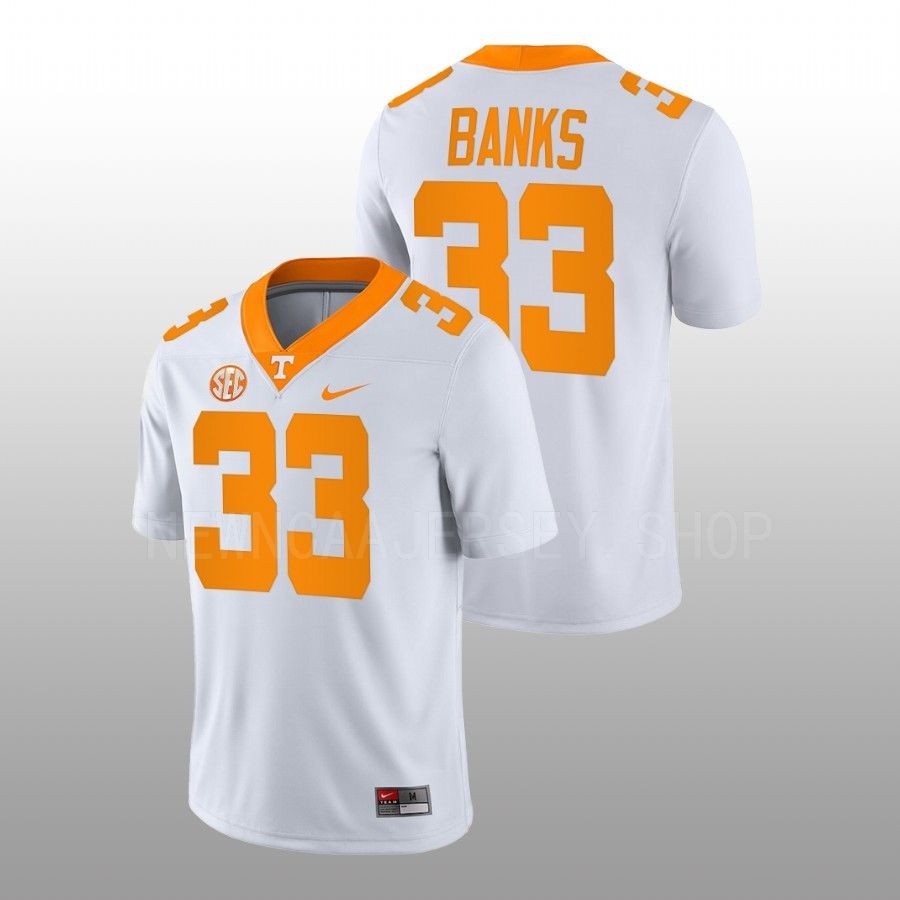 men tennessee volunteers jeremy banks nil replicaame college football white jersey