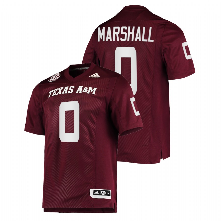 men texas a&m aggies chris marshall college football maroon jersey