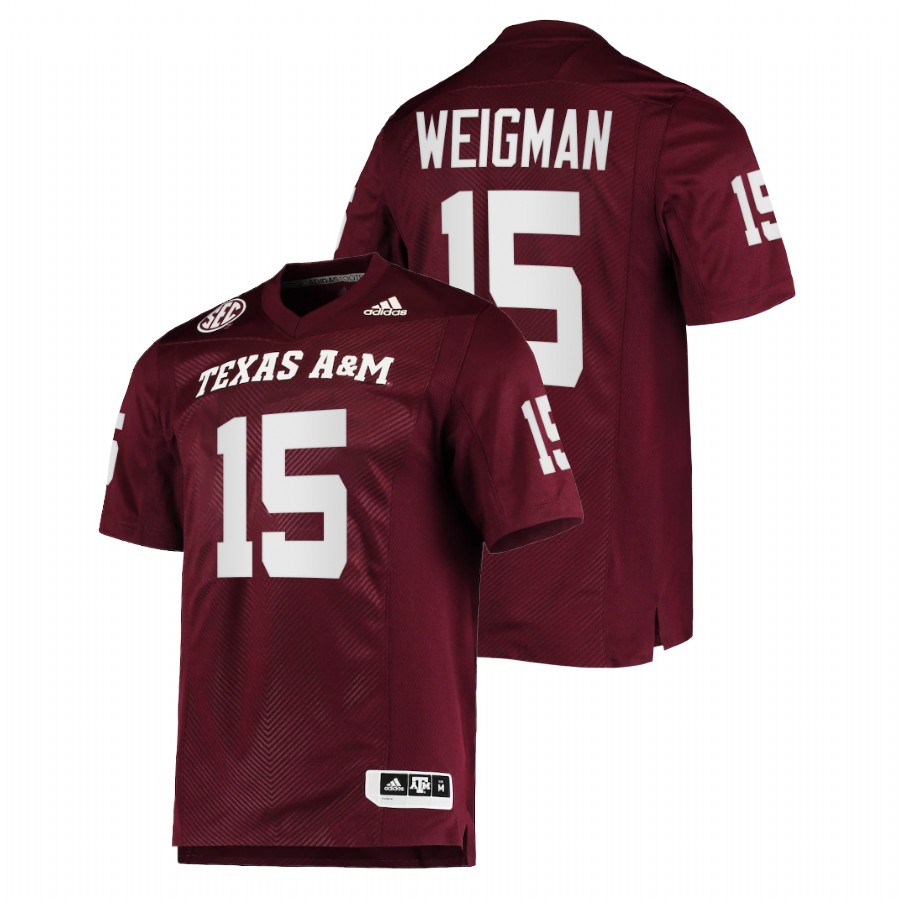 men texas a&m aggies conner weigman college football maroon jersey