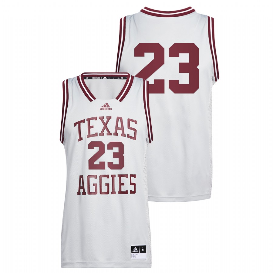 men texas a&m aggies danuel house jr. alumni basketball reverse retro white jersey