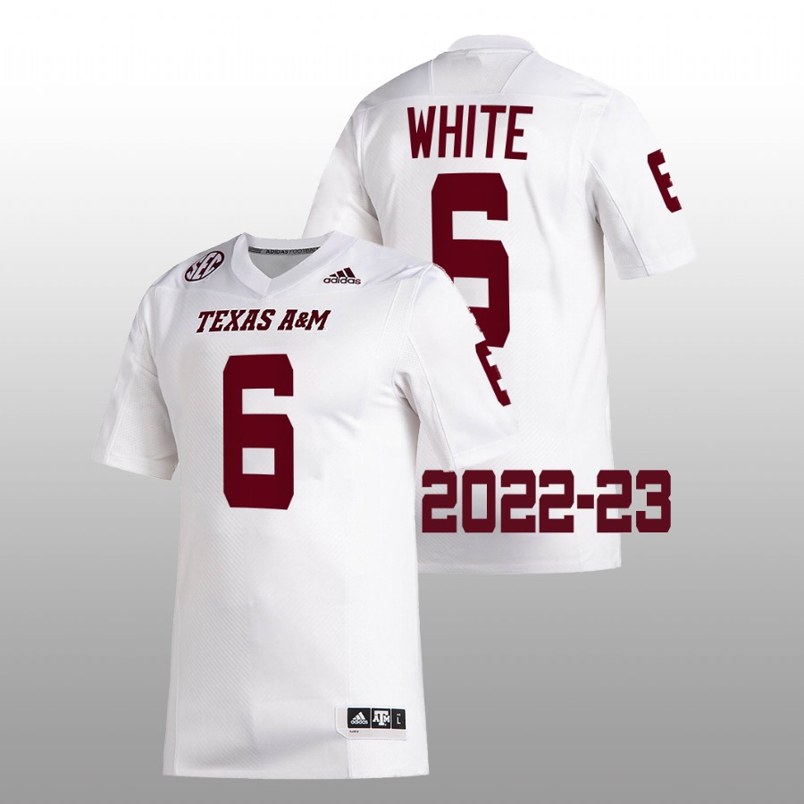 men texas a&m aggies enai white 2022 23 college football white jersey