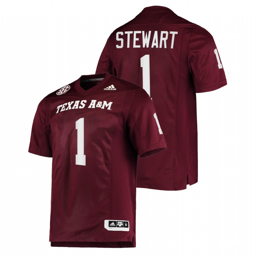men texas a&m aggies evan stewart college football maroon jersey
