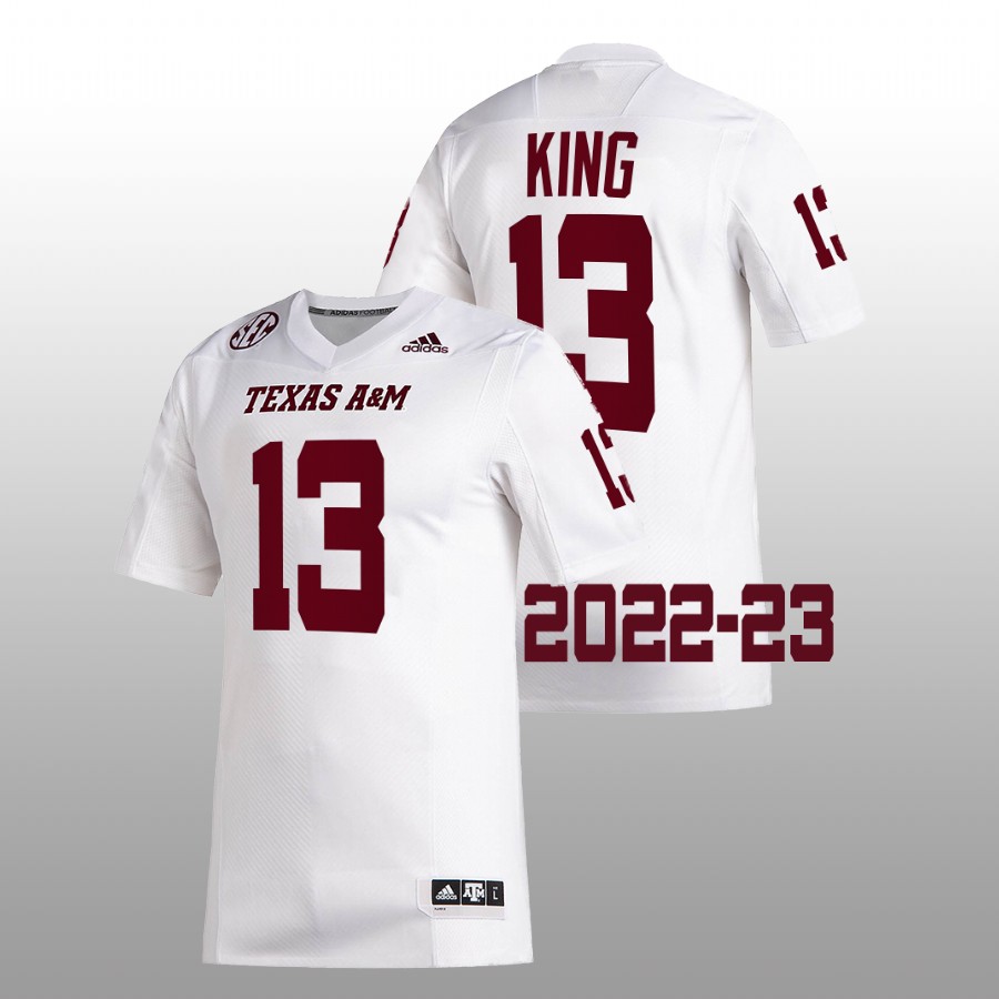 men texas a&m aggies haynes king 2022 23 college football white jersey