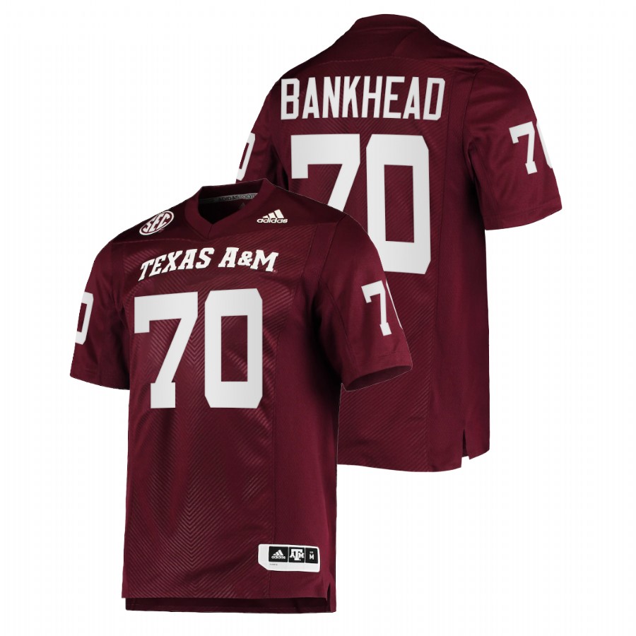 men texas a&m aggies josh bankhead college football maroon jersey