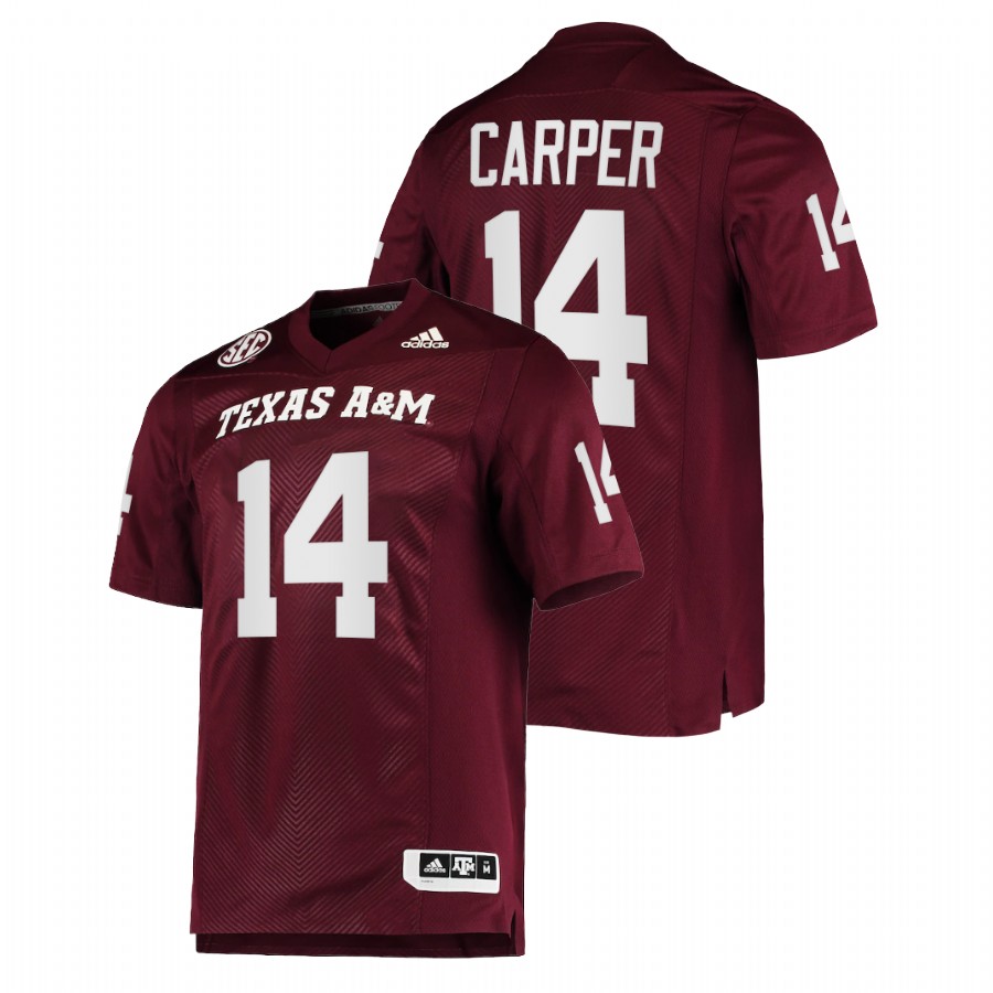men texas a&m aggies keldrick carper college football maroon jersey