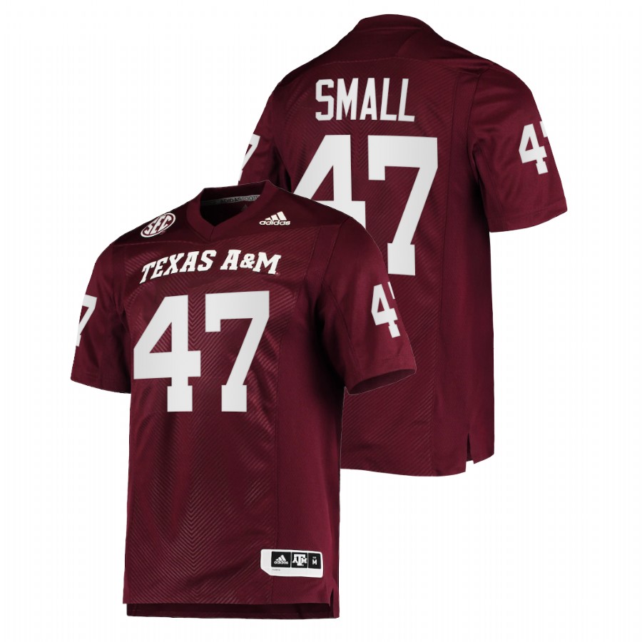 men texas a&m aggies seth small college football maroon jersey