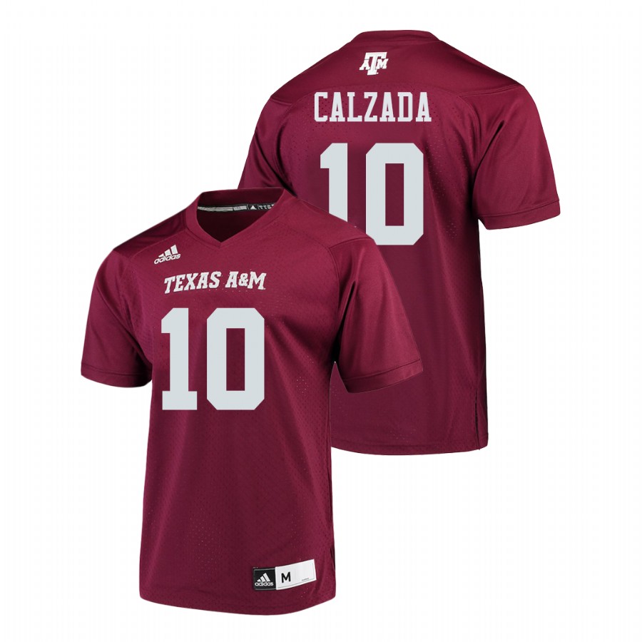 men texas aggies zach calzada 2021 22 college football maroon jersey